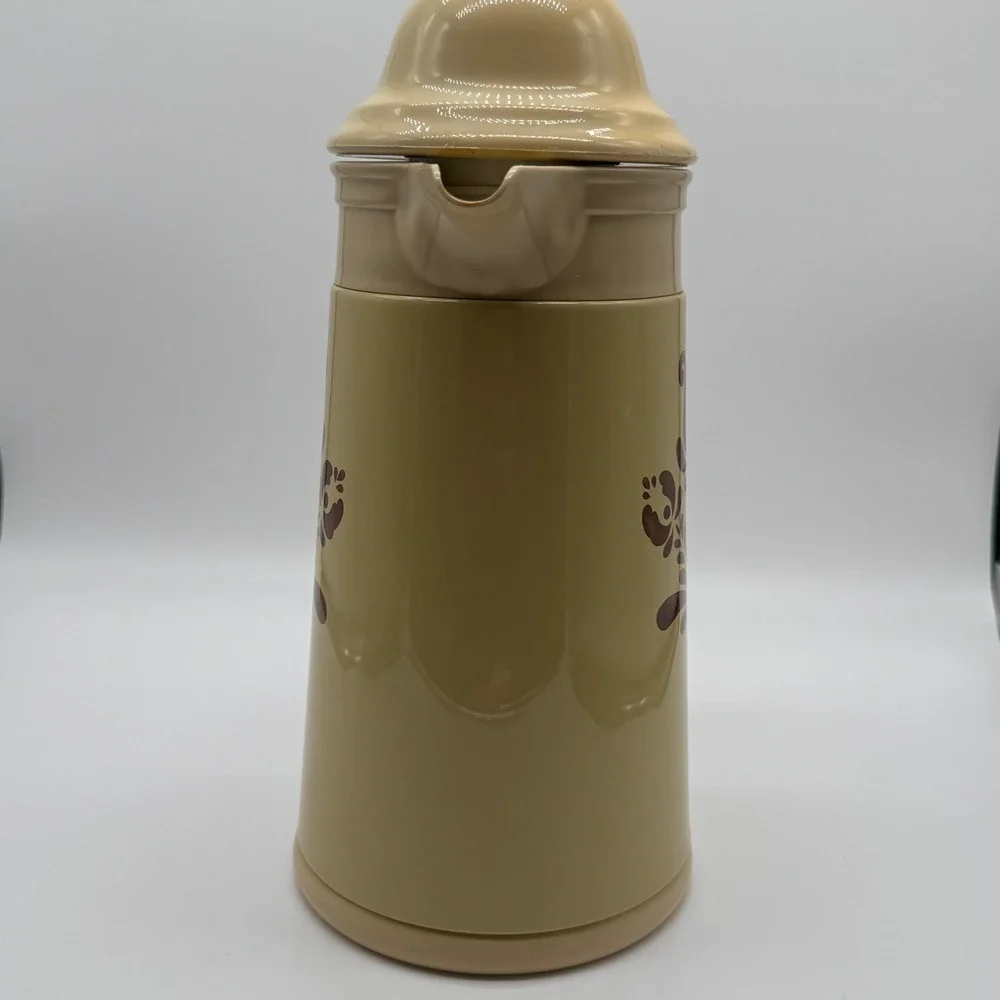 Vintage Pfaltzgraff Village Insulated Thermal Carafe Coffee Thermos Pitcher USA